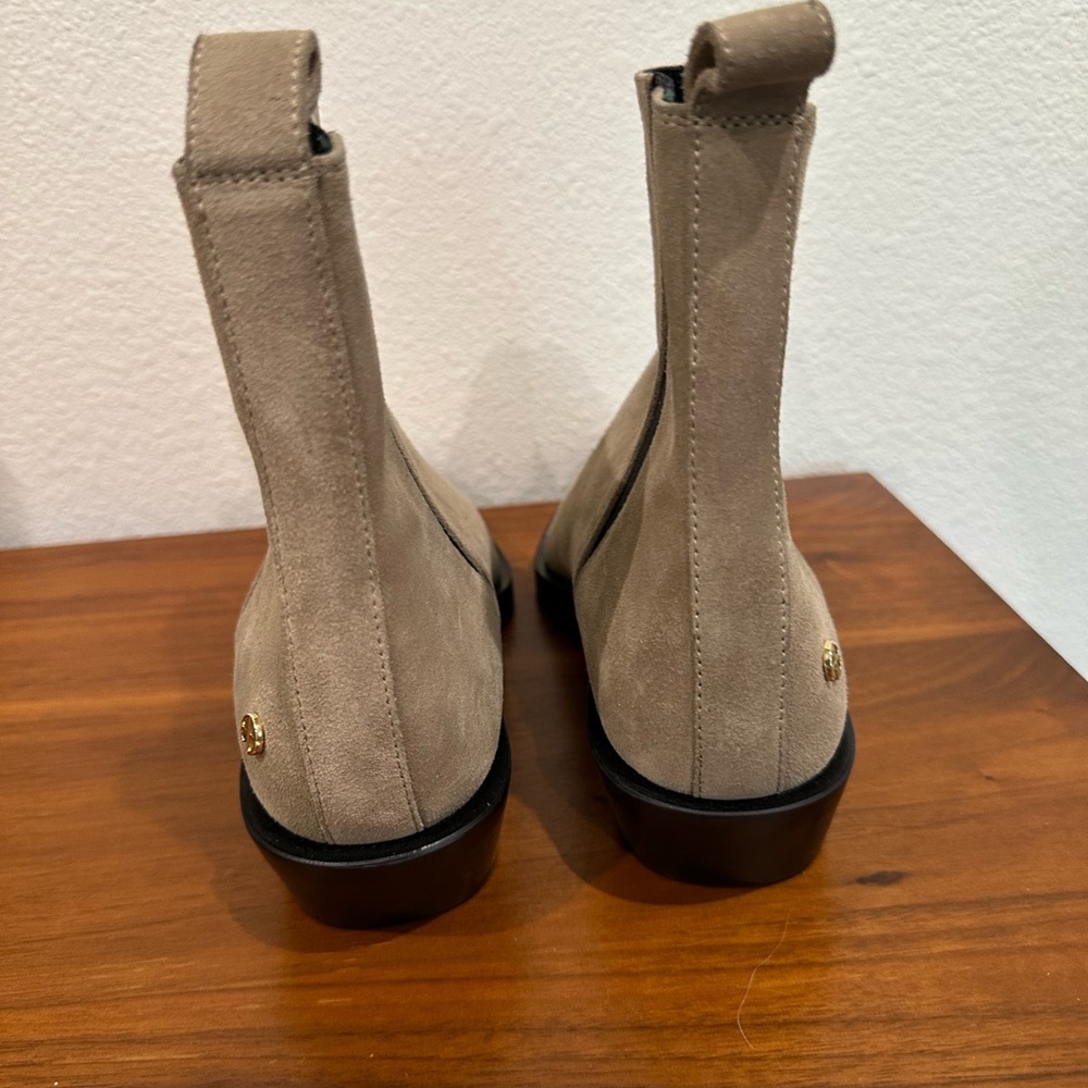 Anine Bing Taupe Suede Bekah Booties - Picture 3 of 10
